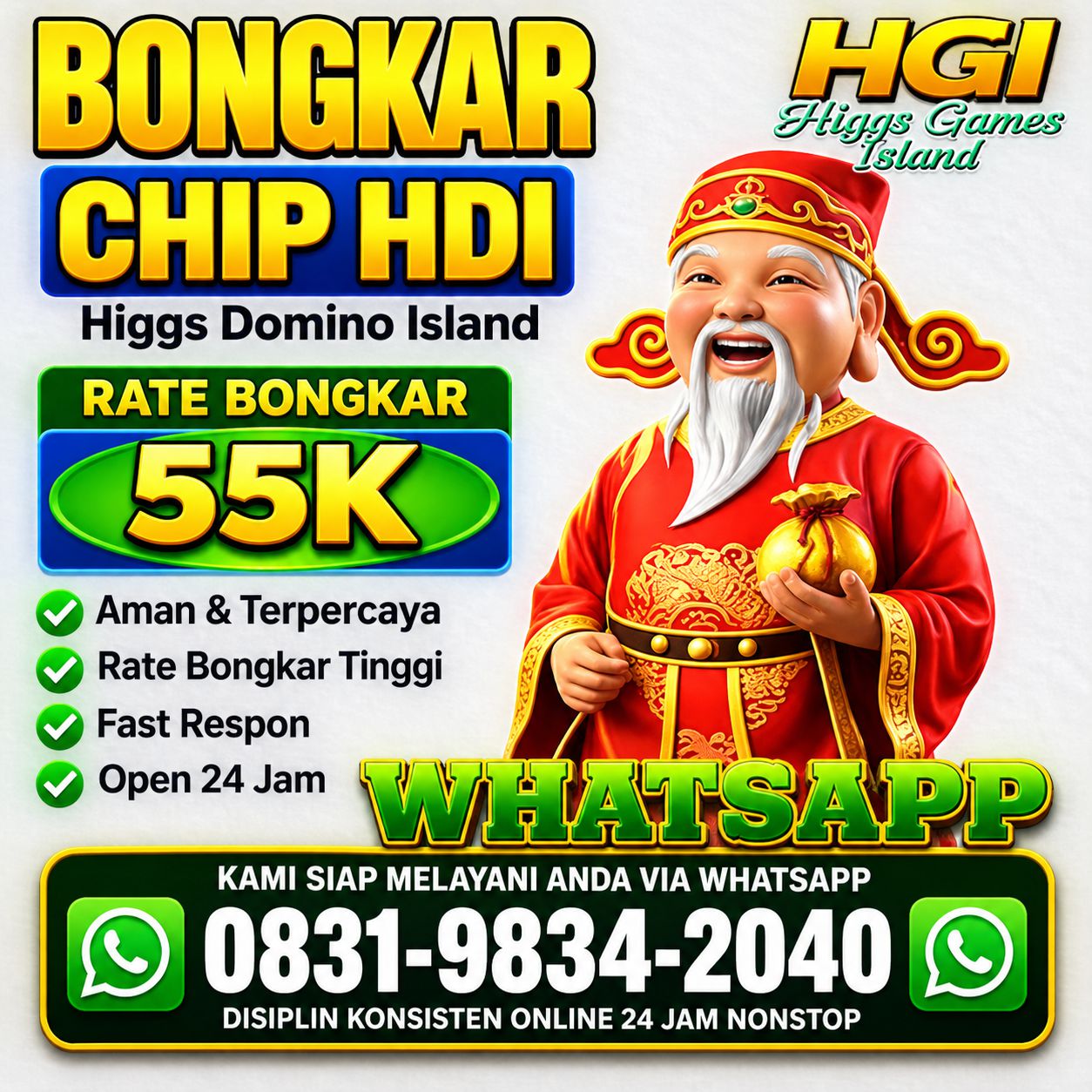 Terima Bongkaran Chip Hdi