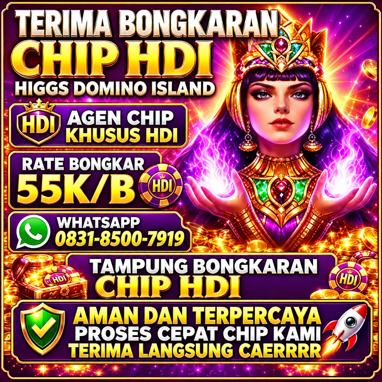 TERIMA BONGKAR CHIP
