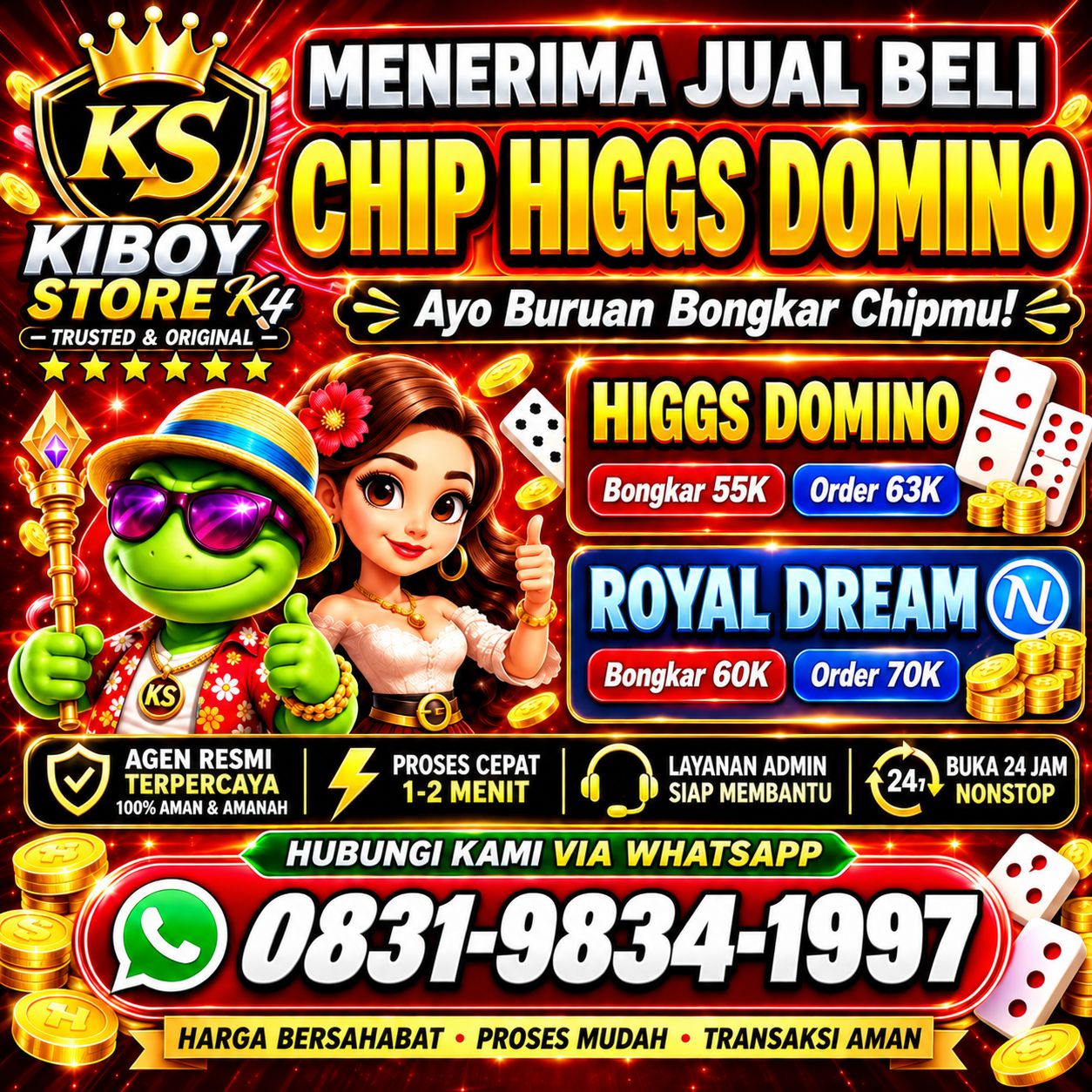 JUAL BELI CHIP HDI REAL