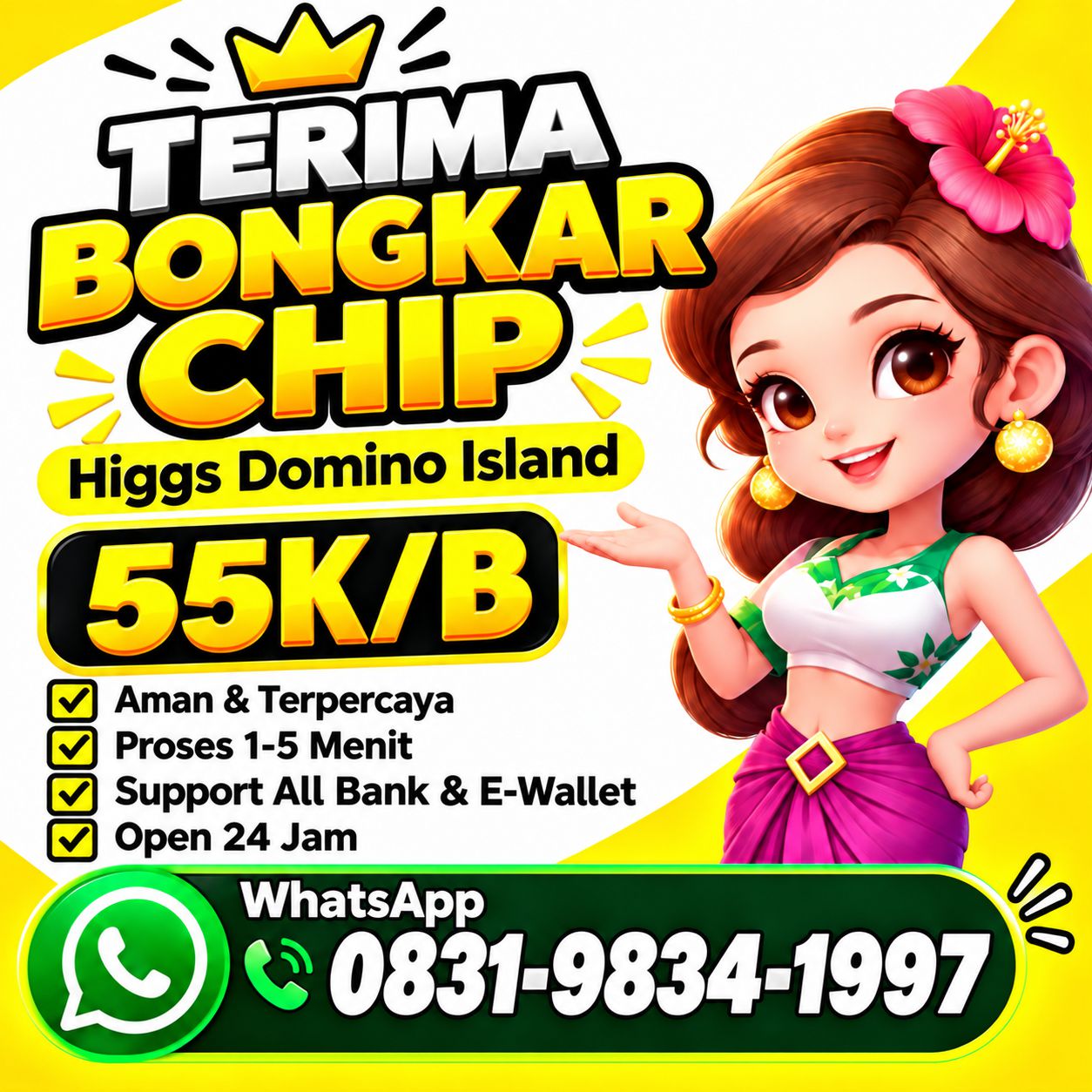 JUAL BELI CHIP HDI REAL