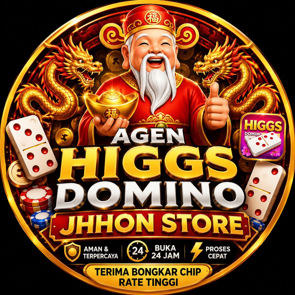 KING TERIMA BONGKAR CHIP HIGGS DOMINO