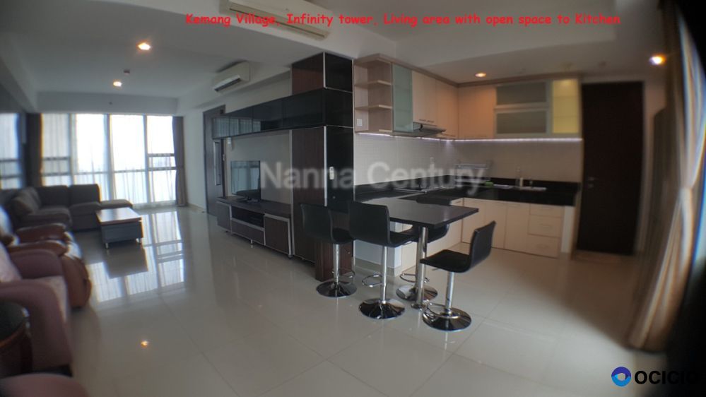 Disewakan Apartemen Kemang Village, Infinity Tower 3 BR Full Furnished