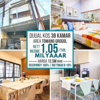 Jual rumah kostan di grogol tomang