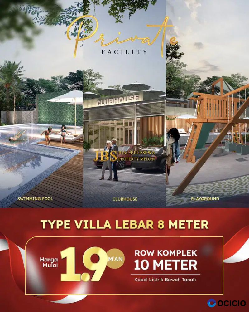 Jual Villa Mewah Siap Huni Di Komplek Cemara Park Palace - Medan
