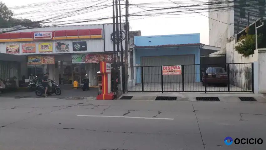 Disewakan tempat usaha cafe klinik gudang bengkel pinggir jl pekayon