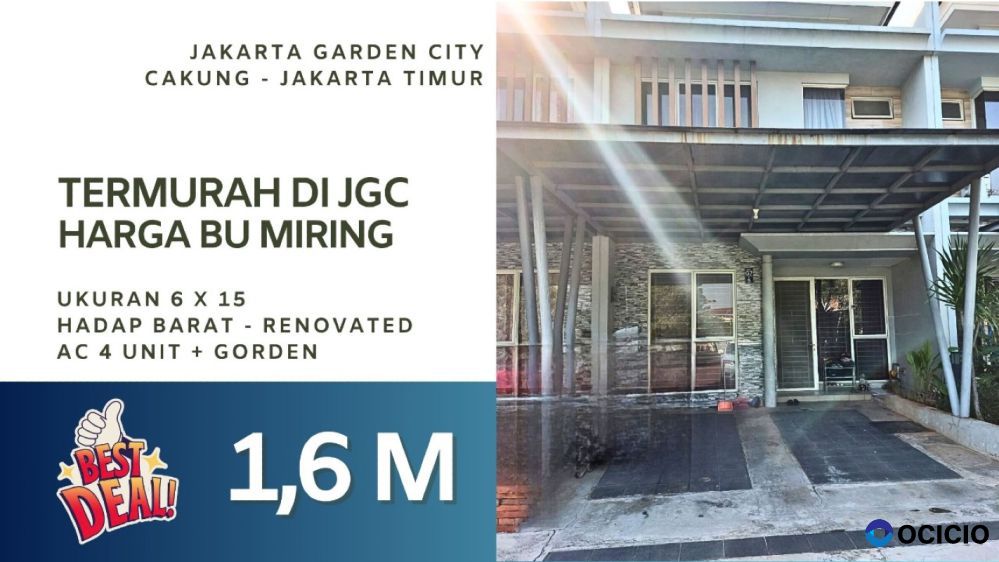 Rumah JGC Cluster Missisipi Harga Termurah