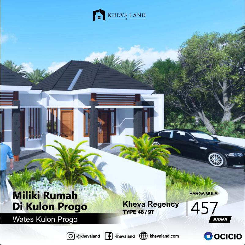 jual rumah di wates kulon progo yogyakarta dekat jalan nasional wates