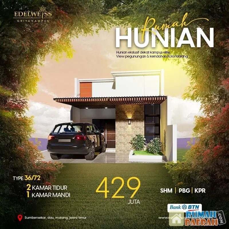 Rumah Hunian Eksklusif Dekat Kampus