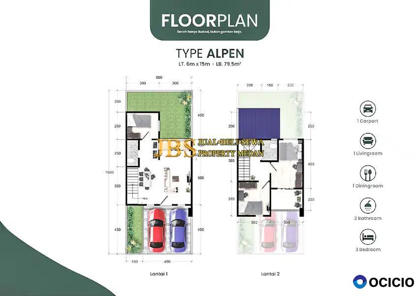 Dijual Villa Eiffel Of Berastagi Tahap 2 Jalan Juma Jawa