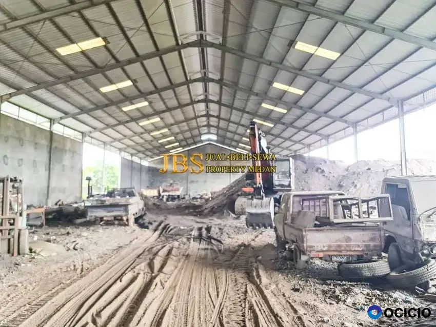 Dijual Tanah Dan Gudang Sangat Luas 1 Hektar Lebih Jalan Mangaan VIII