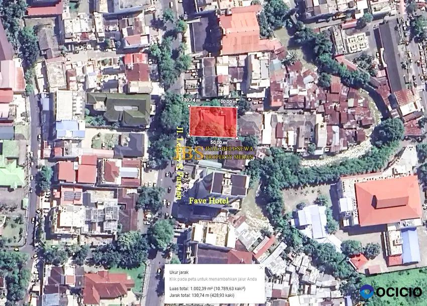 Dijual Tanah Kosong Jalan Letjen S Parman Dekat Fave Hotel