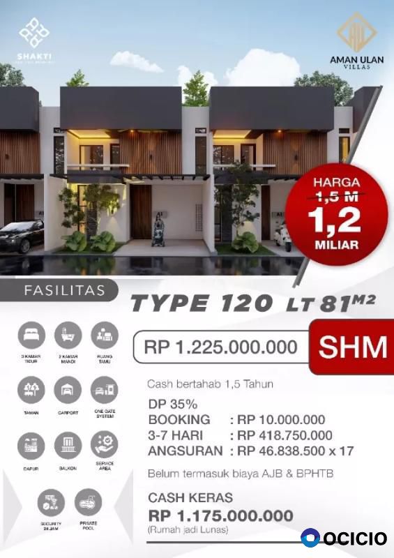 RUMAH SHM DEKAT KAMPUS UPN JOGJA