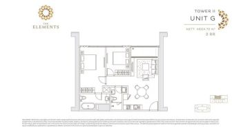 The Elements Apartment Tipe 2 BR