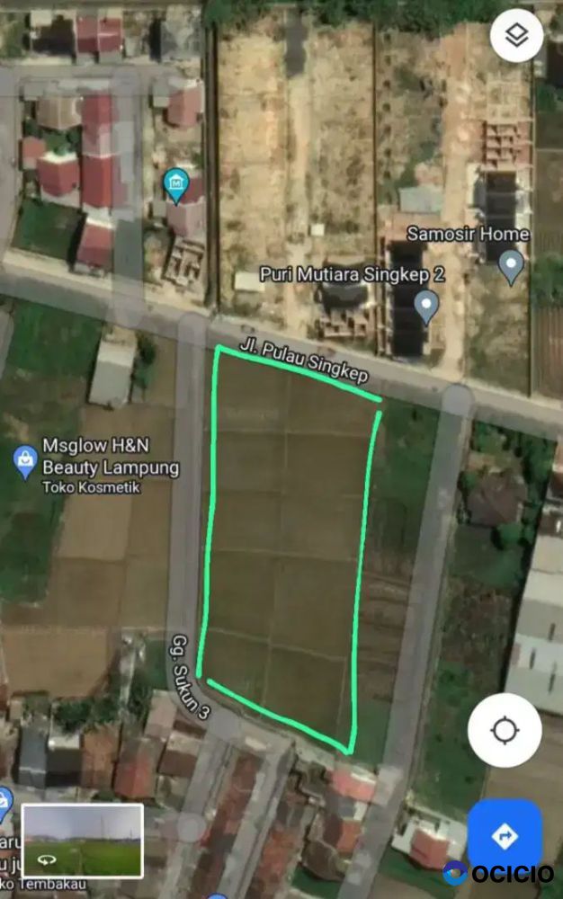 Tanah 4100 meter di pulau singkep bandar lampung