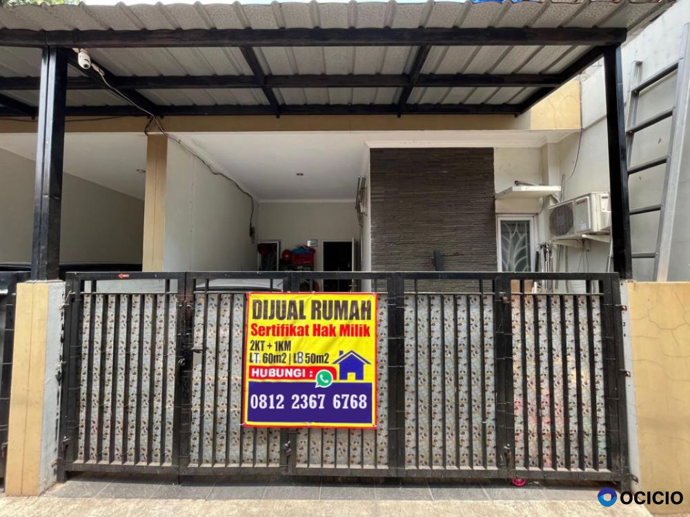 DIJUAL CEPAT RUMAH AKSES MOBIL  CASH / KPR BANK Lubang Buaya Jakarta Timur.