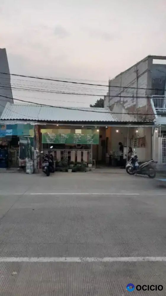 Dijual rumah tanah 150m tempat usaha pinggir jalan raya pekayon galaxy