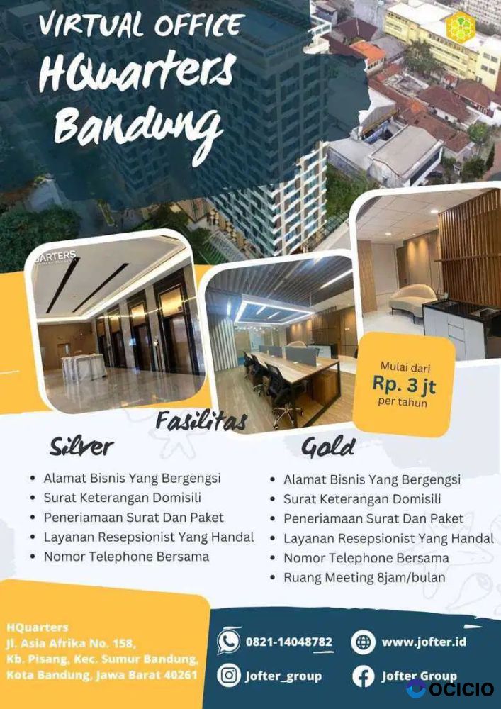 VIRTUAL OFFICE KOTA BANDUNG HARGA TERJANGKAU