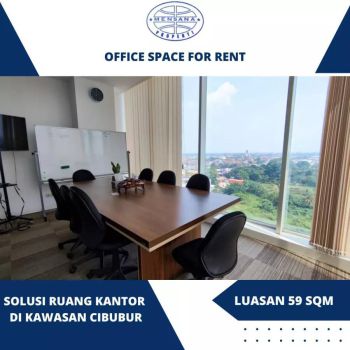 SEWA RUANG KANTOR FURNISHED LUAS 59 Sqm MENSANA TOWER CIBUBUR