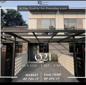 Rumah 2 Lantai XQ Livin Q21 Lippo Cikarang - Disain OK Low Price - Best Seller
