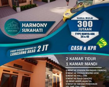 Rumah cluster murah sukahati