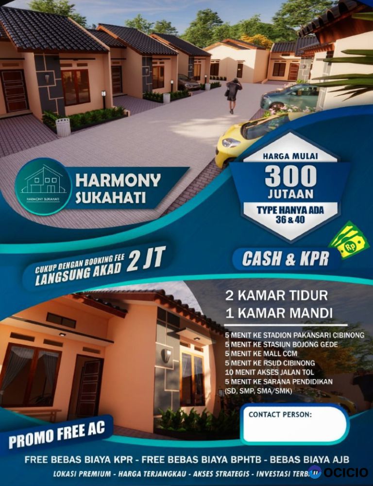 Rumah cluster murah sukahati