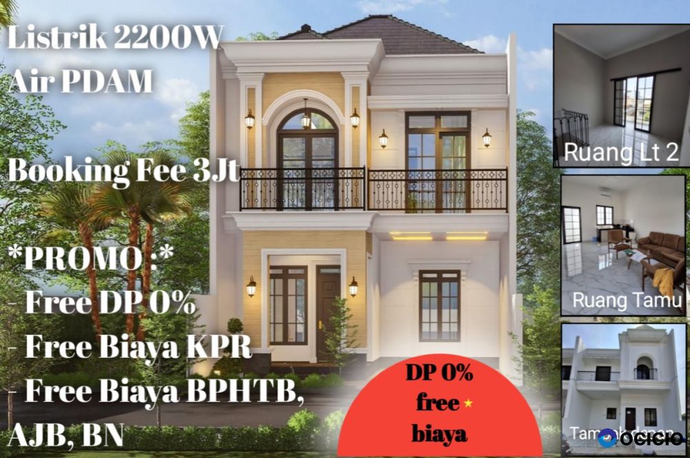 Jual rumah one gate system di Depok hanya 600jutaan