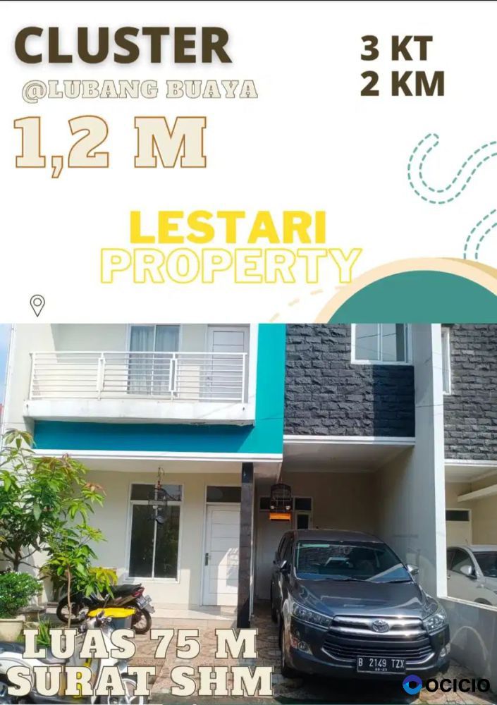 Dijual Rumah Cluster Siap Huni Dijakarta Timur