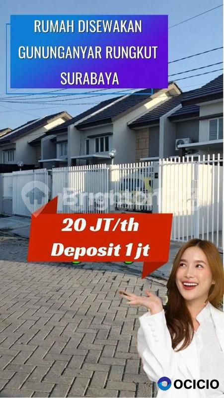 Rumah jalan utama besar Gununganyar Rungkut Surabaya