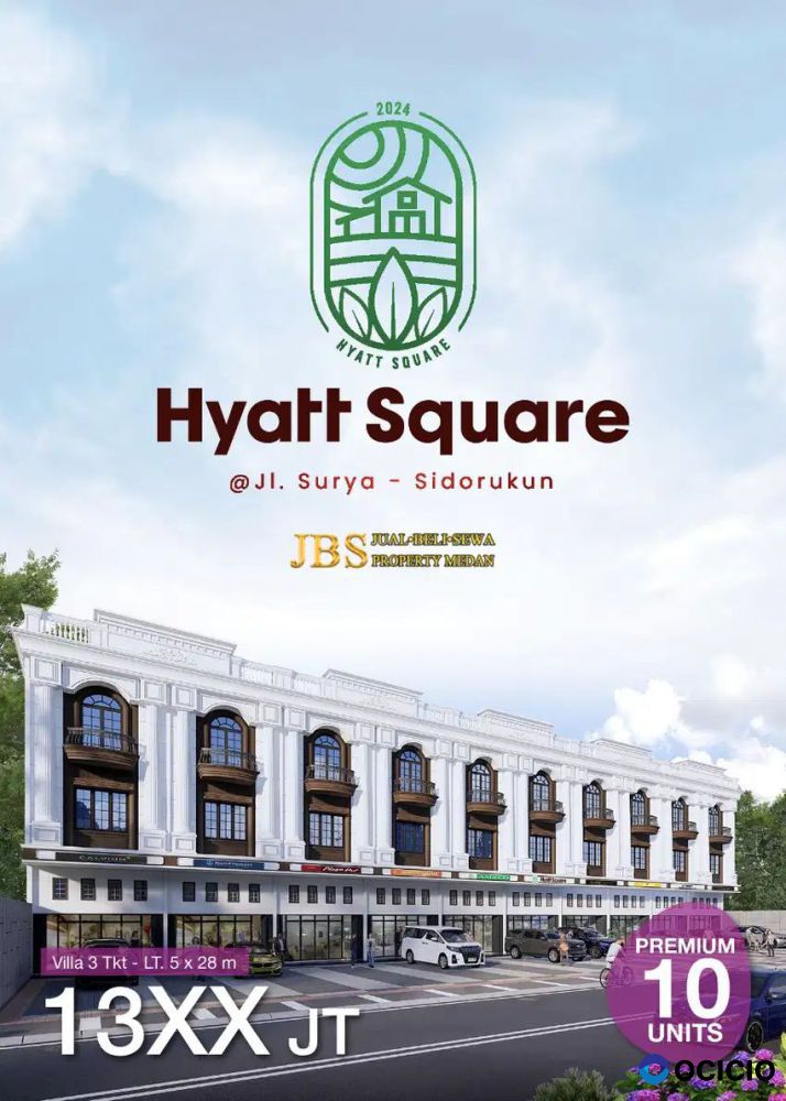 Cooming Soon Komplek HYATT SQUARE Jalan Surya no. 32 - Medan