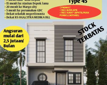 Rumah 300 jutaan di Depok 