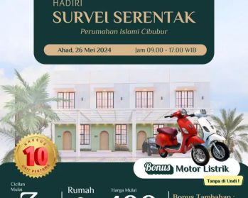 Rumah Hunian Syariah di Cibubur 2 Lantai