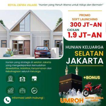 Dijual Rumah Siap Bangun di Depok Harga 300 Jutaan