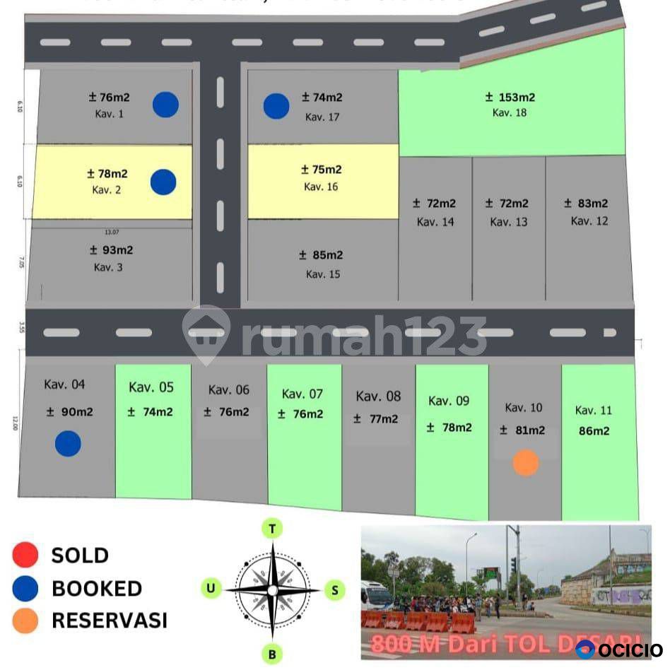 Dijual Tanah Kavling Murah Di Rangkapan Jaya