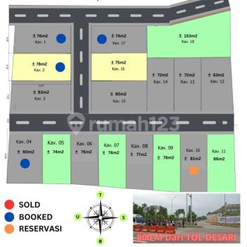 Dijual Tanah Kavling Murah Di Rangkapan Jaya