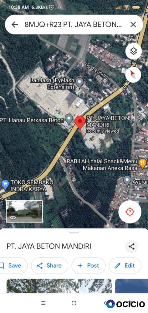 Tanah PT Jaya Beton Mandiri