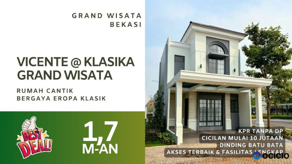 Vicente Grand Wisata Bekasi Harga Perdana