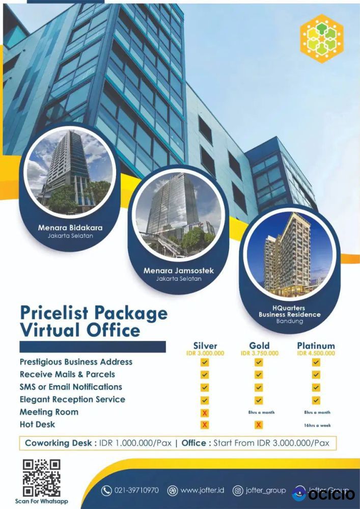 Virtual Office harga terjangkau area Tebet pusat kota Bisnis