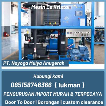 Jasa Import Door To Door Mesin Es Kristal | NYG Express