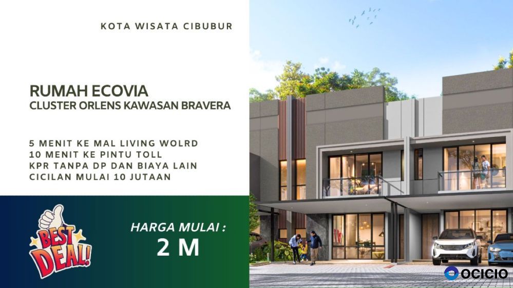 Promo Launching Rumah Ecovia Cluster Orlens Kawasan Bravera Kota Wisata