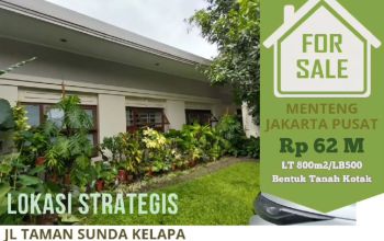 Turun Harga, Dijual Cepat Rumah di Jl.Taman Sunda Kelapa, Menteng, Jakarta Pusat