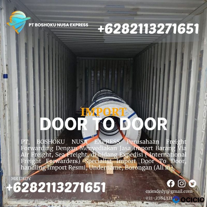 JASA IMPORT COIL STEEL BORONGAN TO JAKARTA