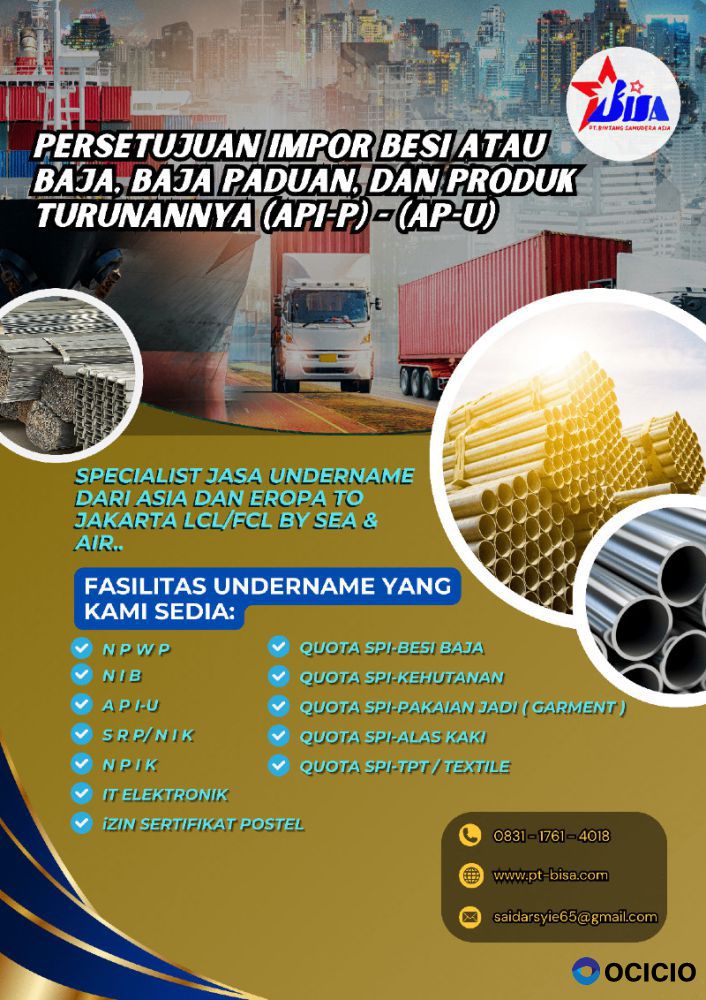 Spesifikasi Jasa Undername Import Besi Baja