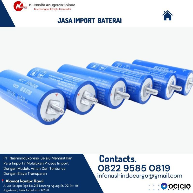 Jasa Import Baterai Dari China