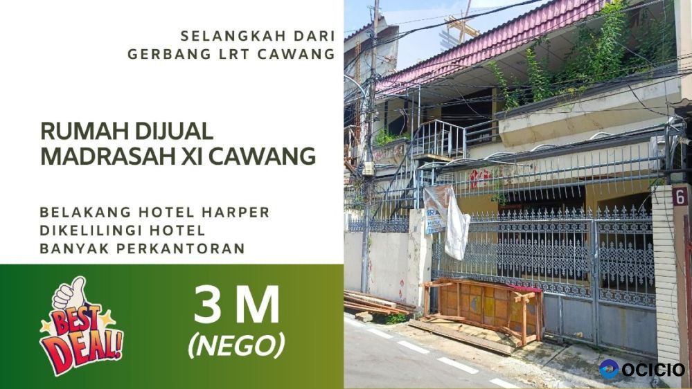 Rumah Dijual Cawang Madrasah 11