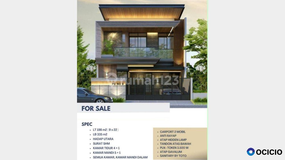 Rumah 2 Lantai, Bagus dan Lokasi Strategis, Pakuwon City, SBY