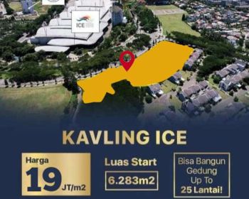 Dijual Kavling Commercial BSD City, Kavling ICE, Tangerang