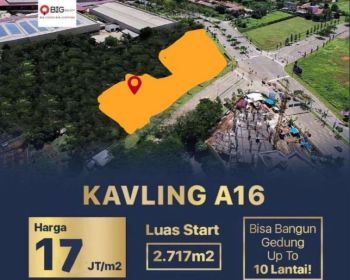 Dijual Kavling Komersial A 16, BSD City