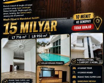 Dijual Rumah di Jl. Bangka II, Pela Mampang, Mampang Prapatan, Jakarta Selatan