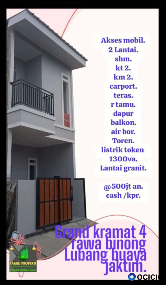 Dinual Rumah Siap Bangun Dijakarta Timur