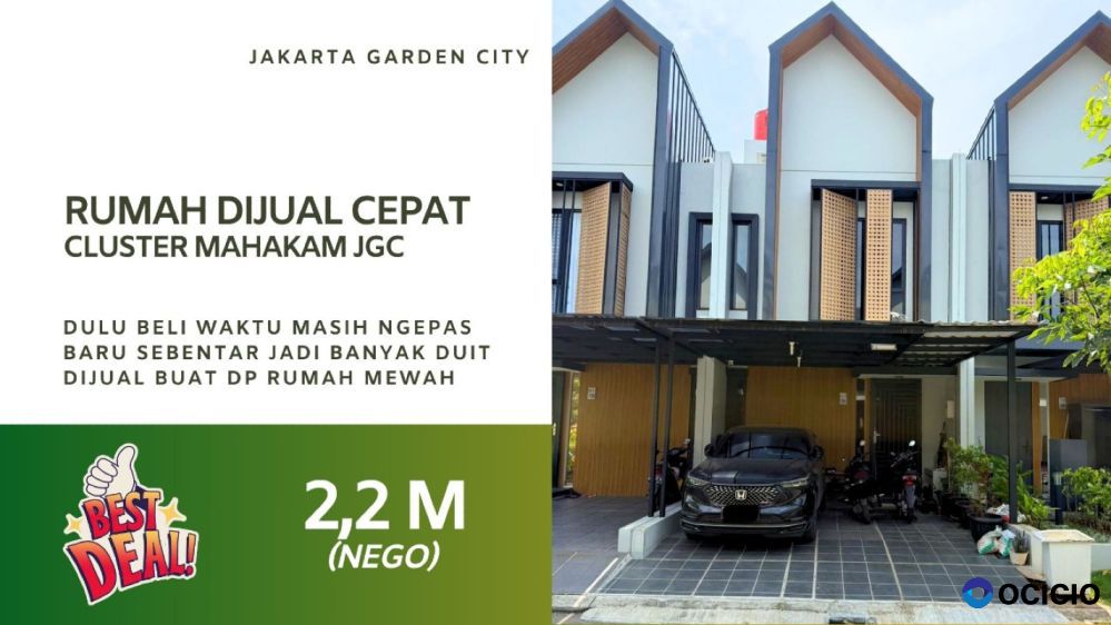 Jual Cepat Rumah JGC Cluster Mahakam Type 5